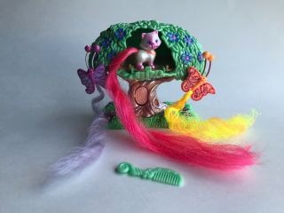Vintage Littlest Pet Shop Dazzling Hair Magical Hideaway Curly Tail Trio 1996
