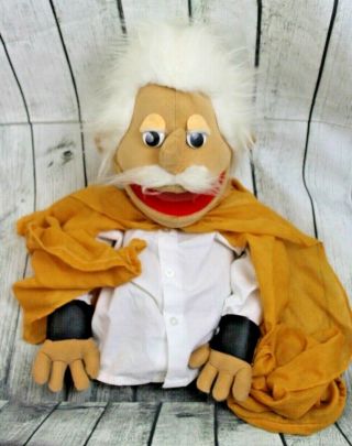 Vintage Hand Puppet Old Man Ventriloquist House Of Puppetry Inc.  White Hair Cool