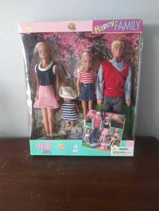 Steffi Love,  Barbie Happy Family 4 Figure Set,  Mom,  Dad,  Daughters Nib