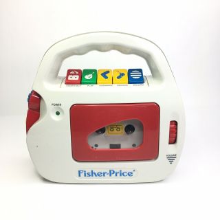 Vintage 1992 Fisher - Price Cassette Tape Recorder Player Model 3800 -