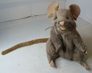 Folkmanis Plush Full Body Brown Mouse Puppet Moveable Mouth Euc Htf Rare Toy Rat