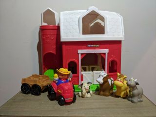 2014 Fisher Price Little People Animal Friends Farm Barn Sounds