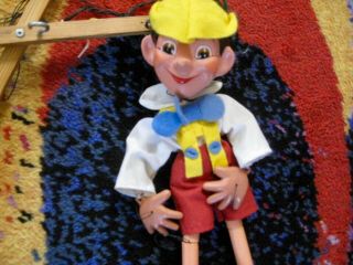Vintage Pelham Puppet Pinocchio Marionette With Instructions No Box Puppeteer