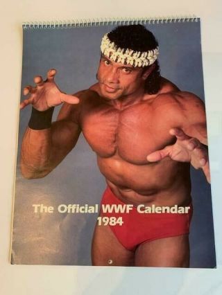 Pro Wrestling Superstars Official Vintage Wwf 1984 Calendar All Months