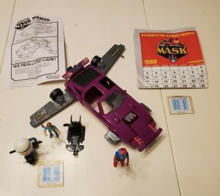 M.  A.  S.  K.  Manta Complete With T - Bob And Scott Trakker With Instructions And More