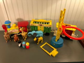 Vintage Fisher Price Little People Circus Train 991 Family Circus 135