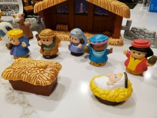 Complete Fisher Price Little People Deluxe A Christmas Story Nativity Scene EUC 2