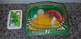 Vintage 1988 Fisher Price Mcdonalds Play Food Salad And Dressing -