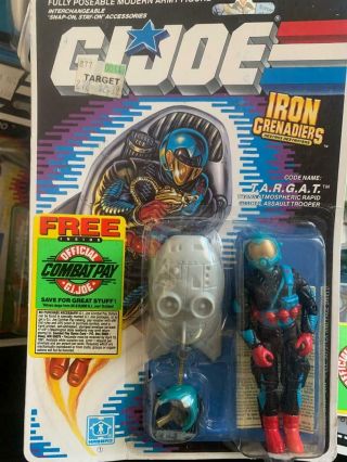 Vintage Gi Joe 1989 T.  A.  R.  G.  A.  T.  Action Figure Carded