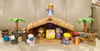 Fisher - Price Little People Deluxe A Christmas Story Nativity Scene Playset EUC 2