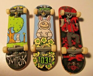 3 Tech Deck Fingerboard Skateboard 1031 Kristian Svitak Destroying Hard Rock