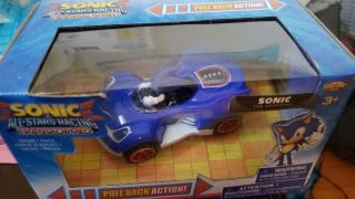 Sonic The Hedgehog Racing Pull Back Race Action Car Figure Gift Toy