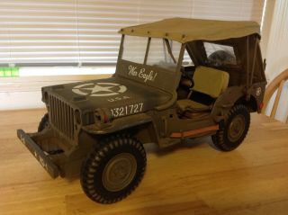 1:6 Scale Wwii Whillys Jeep War Eagle Pattons Jeep Vehicle 21st Century Toys