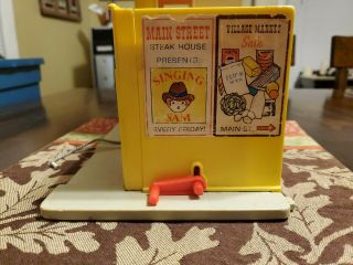 Vintage Fisher Price Little People Merry Go Round Mc Donalds barbershop 1964 3