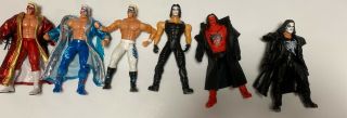 Wcw The Evolution Of Sting 6 Pack Action Figure Wrestling Wwf Wwe (opened)