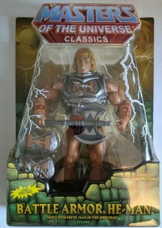 Masters Of The Universe Classics Battle Armor He - Man Figure Misb Mattel