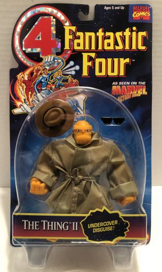 1995 Toy Biz Fantastic Four The Thing Ii Undercover Disguise Action Figure