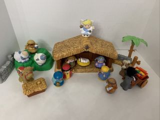 Fisher Price Little People Nativity Set Manger Scene Christmas Holiday Playset