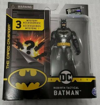 Dc Rebirth Tactical Batman Action Figure 1st Edition 3 Mystery Accessories