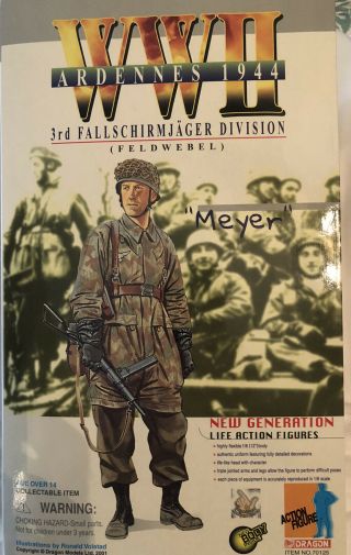 Dragon 1/6 Scale 12 " Wwii German 1944 Meyer Action Figure 70125