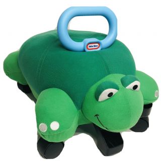 Little Tikes Tykes Ride On Turtle Pillow Racer Plush Large Green Child Size Fun
