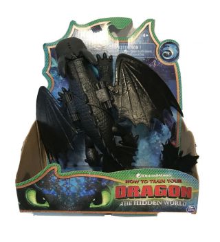 How To Train Your Dragon 3 Toothless Night Fury Action Figure Spin Master