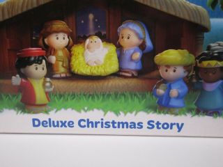 Fisher Price Little People Musical Deluxe Christmas Story Nativity Scene Manger 3