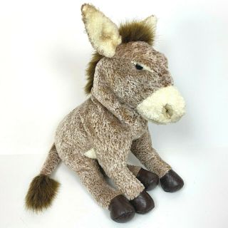 Folkmanis Donkey Hand Puppet Full Body Stuffed Plush Toy 16 " Pretend Play Burro