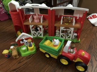 Fisher - Price Little People Animal Friends Farm,  Tractor,  Milking Station,  Figures