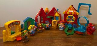 Fisher Price Little People Big Top Circus Train Car Accessories Figures 1998