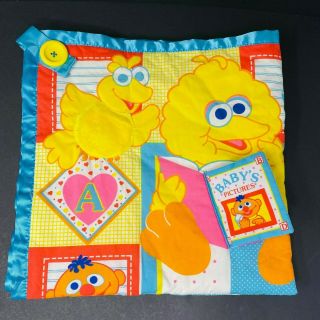Playskool Fold N Go Activity Quilt Sesame Street Baby Blanket Play Mat Vtg 1989 2