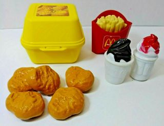 Fisher Price Fun With Food Mcdonalds Chicken Nuggets Happy Meal Fries 1988