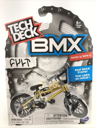 Tech Deck Bmx Metal Finger Bike Fult Gold Series 13 Boxed