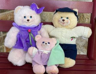 Briarberry Bear " Family ",  Benberry,  Berrylynn,  And Baby Anna