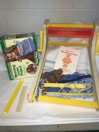 Fisher Price Arts & Crafts Weaving Loom 715 & Tote Bag Project 717