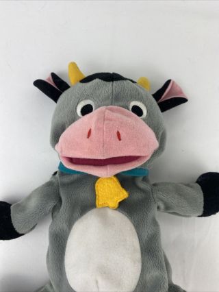 BABY EINSTEIN SING AND LEARN PLUSH Old MacDonald Cow PUPPET 13 