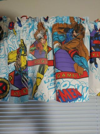 VINTAGE 1994 Marvel X - MEN BED Comforter Sheet and Curtains set twin 86 x 62 