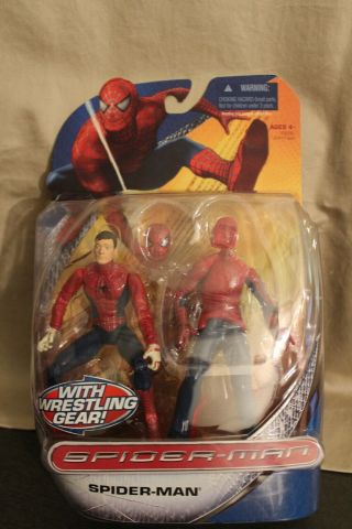 Marvel Legends Toybiz Spider - Man Wrestling Gear 6 " Figure Removable Mask Rare 2