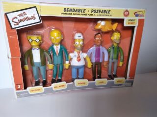 The Simpsons Series 2 Bendable Figure Set Springfield Nuclear Power Plant Homer