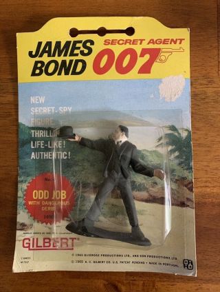 Vintage 1965 Gilbert James Bond Action Figure Odd Job