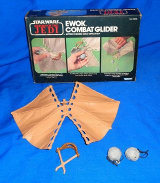Vintage Star Wars Rotj Ewok Combat Glider Kenner Complete Look