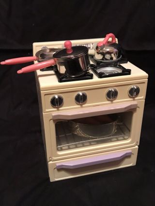 Tyco Kitchen Littles Deluxe Stove & Accessories For Barbie Dolls,  Light & Sounds 2