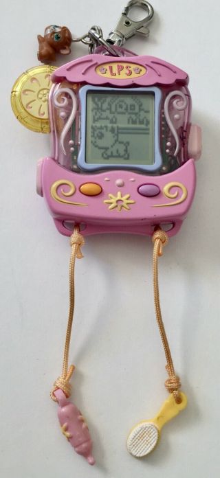 Littlest Pet Shop Digital Virtual Handheld Game Keychain 2006 Hamster Lps Hasbro