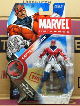 2010 Captain Britain Marvel Universe Series 2 26 3.  75” Figure 026