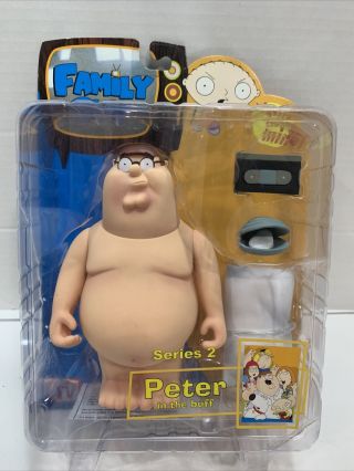 Family Guy Peter In The Buff Naked Figure Series 2 2005 Towel Clam Mezco