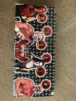2000 Toy Biz Wcw “the Evolution Of Sting” 6 Pack Wrestling Figures Wwe Aew Nxt