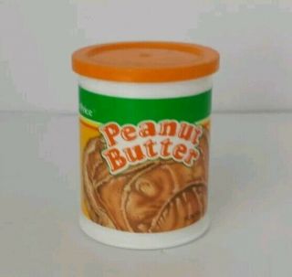 Vintage Fisher Price Fun With Play Food For Little Tikes Peanut Butter Can W Lid