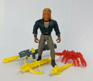 1995 Kenner Waterworld Nord Action Figure 100 Complete & Fish