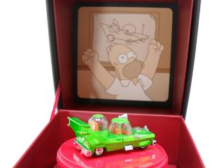 2014 Hot Wheels Simpsons " The Homer " Sdcc Comic Con Exclusive Car Spectraflame