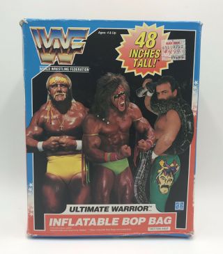 , Factory Wwf Ultimate Warrior 48 Inch Inflatable Bop Bag.